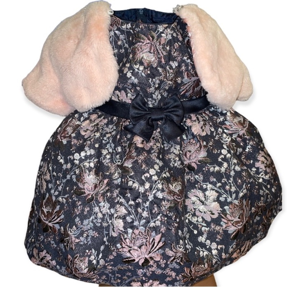 TODDLER GIRL FLOWER DRESS &’ PINK JACKET